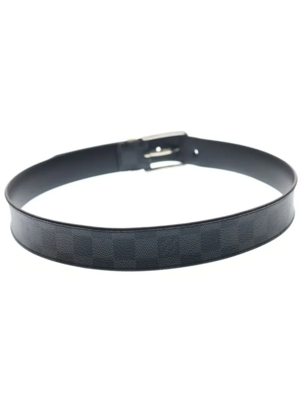 Louis Vuitton Ceinture Pont Neuf Leather Belt Black
